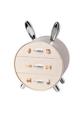 入户玄关轻奢抽屉式桌面收纳盒钥匙收纳装饰品置物架储物盒摆件