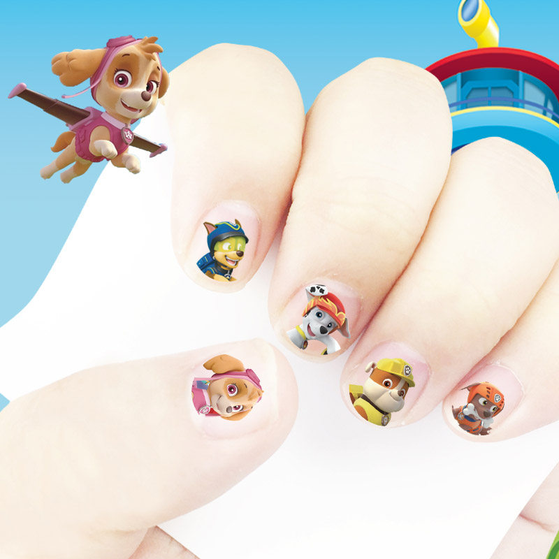 儿童卡通指甲贴画 画狗狗巡逻队美甲贴汪汪队防水超薄贴画 画黏性贴纸,淘宝优惠券,粉丝福利购,淘宝优惠卷