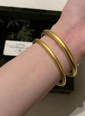 古法传承手镯女黄金色素圈