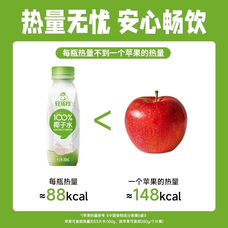 轻上100%椰子水饮品东南亚椰源椰椰子水0脂肪果汁饮料整箱官旗店,淘宝优惠券,粉丝福利购,淘宝优惠卷