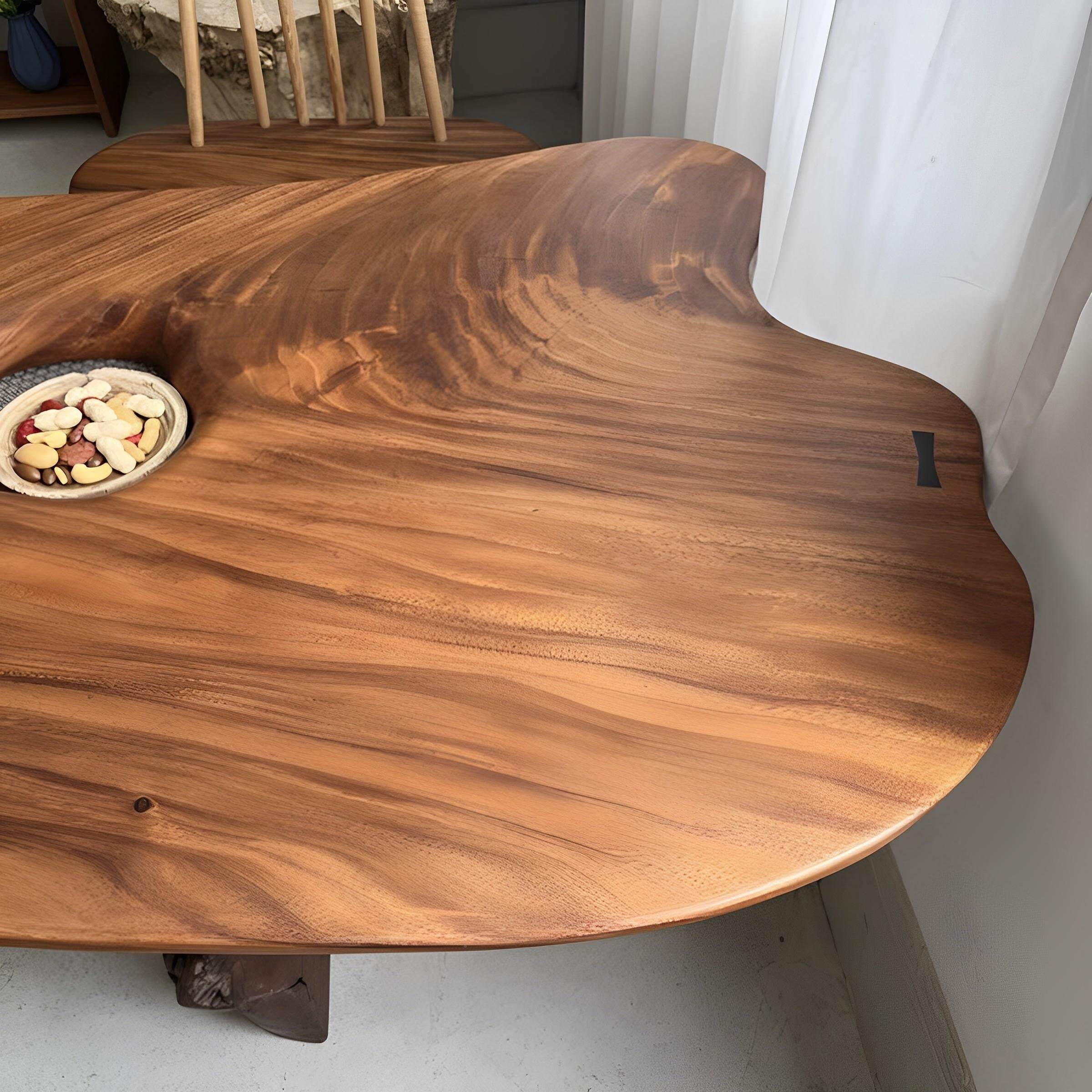 实原胡石桃木大板桌木鹅卵桌造木星兄简约现代诧寂风阳台小茶桌原,淘宝优惠券,粉丝福利购,淘宝优惠卷