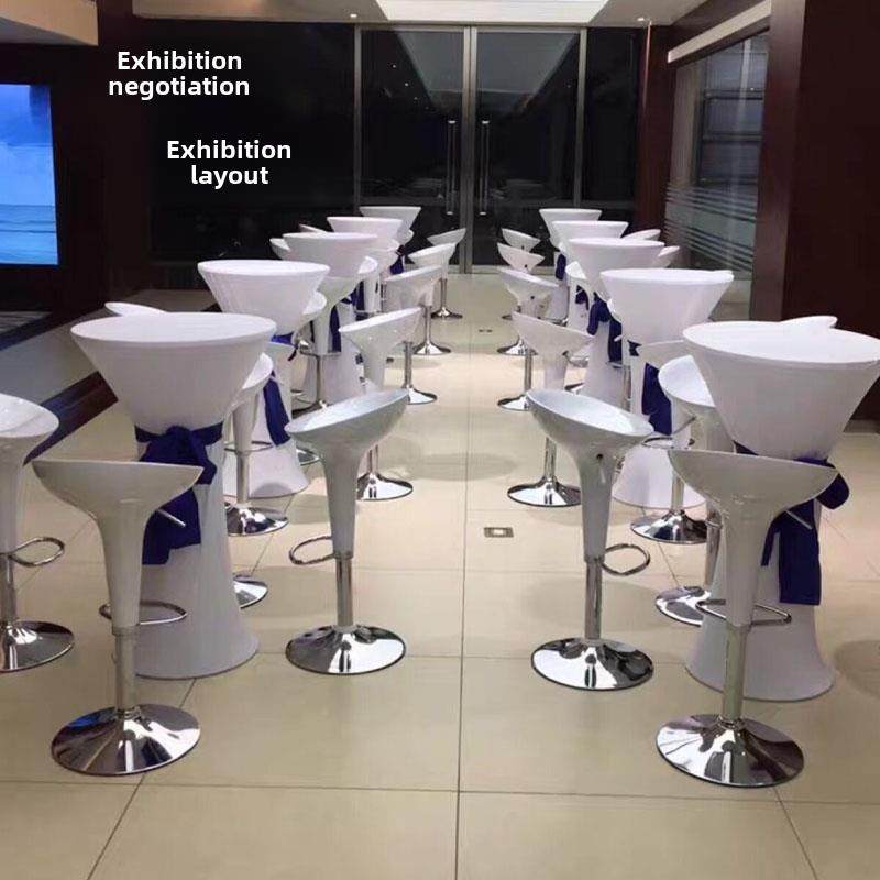 展览酒桌吧桌圆升降小圆桌鸡尾酒桌高台吧谈圆桌洽酒吧椅组合,淘宝优惠券,粉丝福利购,淘宝优惠卷