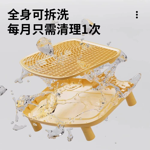 Коврик для кошачьего туалета предотвращает превышение размера педали управления наполнителем, раковина для кошачьего туалета, стол для контроля наполнителя, защита от брызг, двойной слой, повышающий принадлежности для кошек