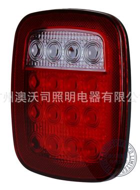 现货5代牧马人TJ改装LED行驶转向刹车倒车4功能一体尾灯