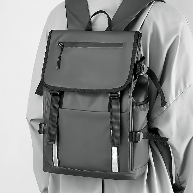 双肩包男士高级感商务休闲户外旅行背包电脑包防水大学生书包,淘宝优惠券,粉丝福利购,淘宝优惠卷