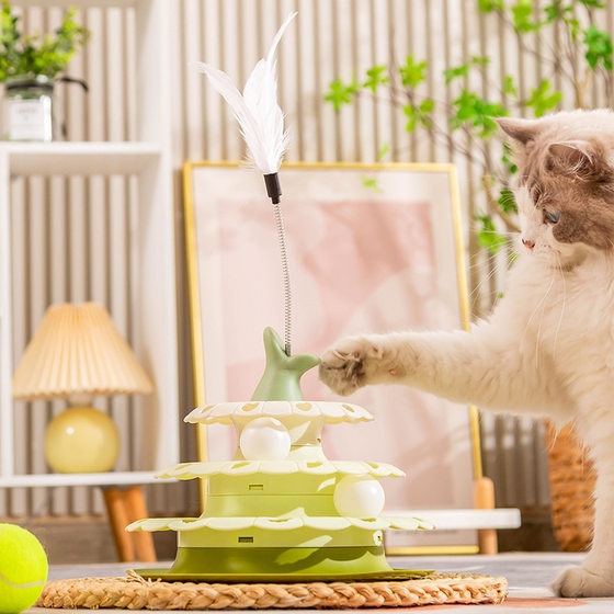 Baipetdao cat toy cat carousel self-pleasure cat stick