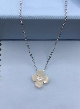 小苍兰锁锁骨链女高级时尚感