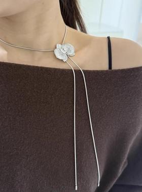 何方陈都灵蝴蝶兰长项链国风女