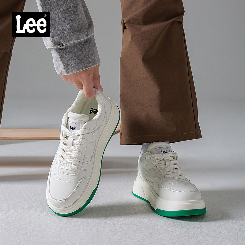 Lee官方男鞋2025冬季新款男士运动休闲鞋小白鞋子男潮鞋真皮板鞋,淘宝优惠券,粉丝福利购,淘宝优惠卷