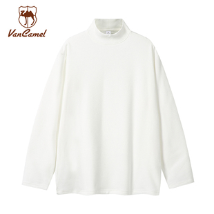 【拍两件】西域骆驼260克德绒半高领T恤