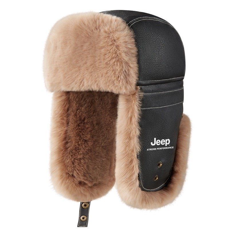 jeep吉普雷锋帽中老年男士冬季防寒保暖帽加绒护耳棉帽男防风帽子,淘宝优惠券,粉丝福利购,淘宝优惠卷