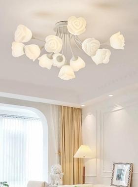 客厅灯2024年新款现代简约北欧主卧室吸顶灯网红爆款花朵儿童房间