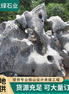 大型景观石泰山石园林景观庭院绿地摆件校园校训石雕刻灵璧石