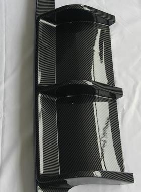 适用于14-18宝马M3M4改装扰流F80F82F83碳纹亮黑尾唇后唇大包围