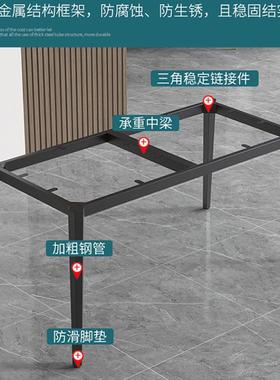 餐桌桌腿支架简易瓷砖岩板桌餐台脚书桌金属桌腿支架铁艺支撑底座