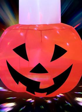 万圣节充气南瓜幽灵气模发光充气小白鬼模具节日庭院装饰气模