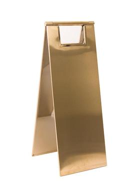 警示标志不锈钢折叠A字牌小心地滑提示牌请勿泊车停车告示牌