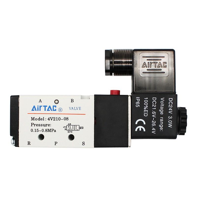 原装亚德客二位五通换向阀4v210-08电磁阀4v110-064v310-10/4V410 - 图3