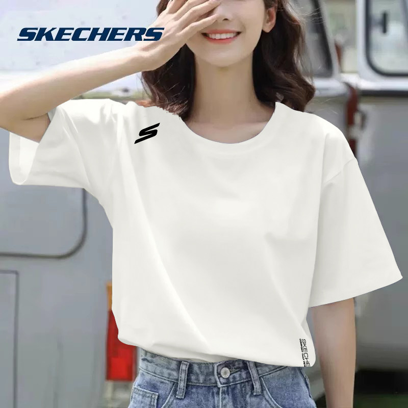 斯凯奇速干短袖t恤女款2025夏季冰感透气大码女装半袖跑步运动服,淘宝优惠券,粉丝福利购,淘宝优惠卷