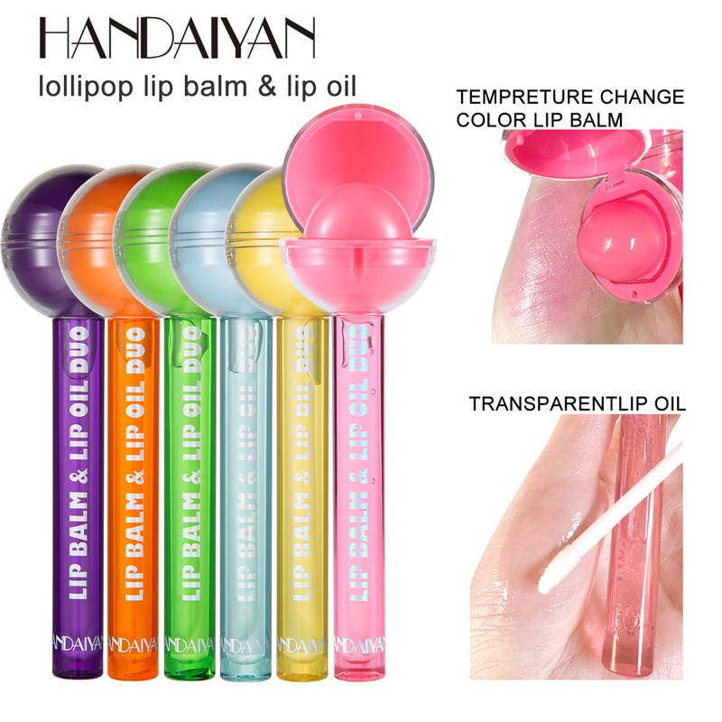 速发Two-in-one Lollipop Color Change Lip Balm Lipstick - 图1