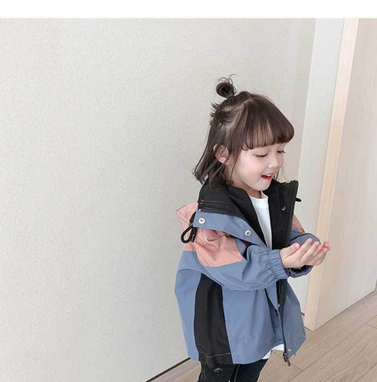 网红baby girl windproof jacket coat outwear boys kids casual-图2