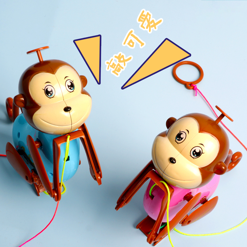 会爬绳小猴子趣味拉线向上爬绳儿童宝宝亲子互动玩具 - 图2