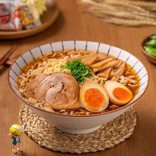 出前一丁北海道小麦粉麻油风味油炸方便面五连包91g*5袋煮面 - 图0