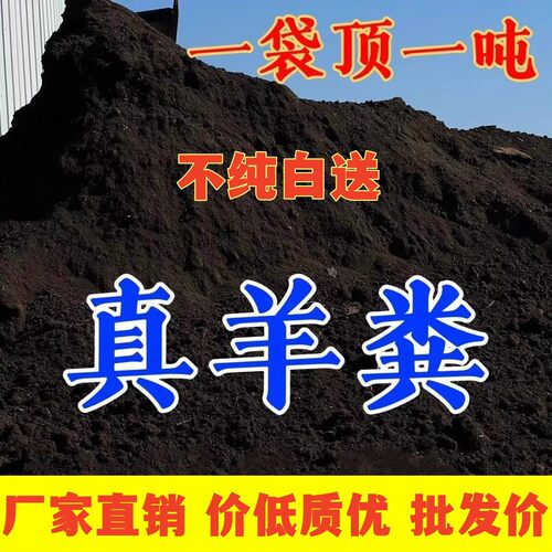 羊粪发酵有机肥蔬菜专用花肥腐熟发酵羊粪农家肥种菜种花果树底肥 - 图1