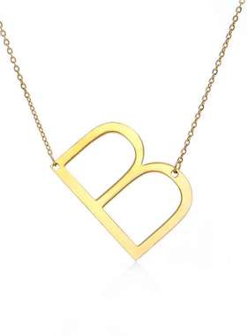 欧美个性26个字母项链女英文名字项饰吊坠外贸配饰饰品