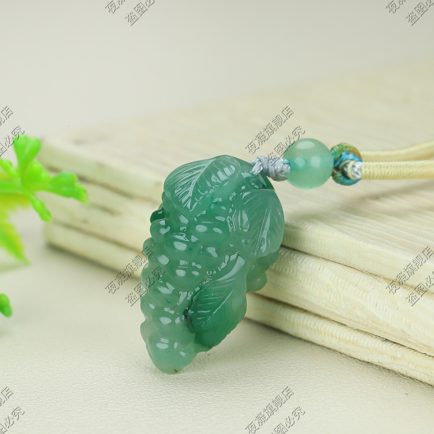 天然非洲翠多福葡萄吊坠多子多孙多福玉石独龙玉乌拉圭男女款 - 图2