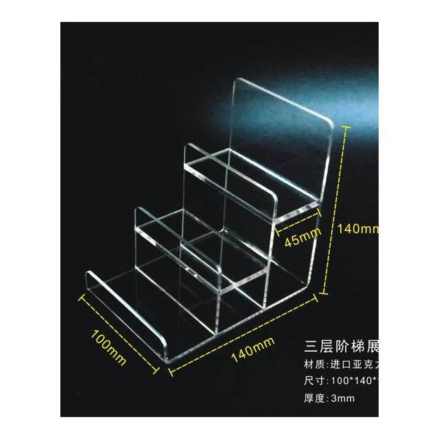 Millet storage bar display stand postcards and small cards badges collection acrylic brick flowing hemp finishing box