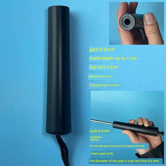 通用塑料手柄加粗伞柄伞头把柄伞把黑色直筒长杆伞握把太阳伞零件