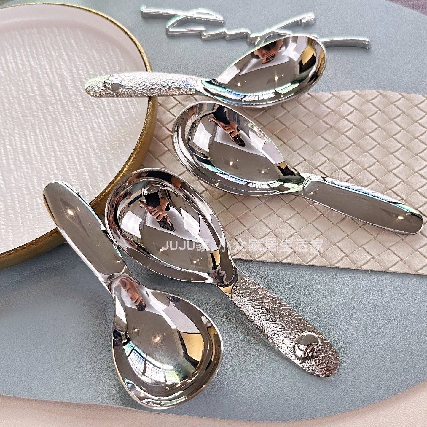 304不锈钢加厚茶叶勺子茶匙舀茶分茶短柄咖啡勺家用小勺甜品挖勺,淘宝优惠券,粉丝福利购,淘宝优惠卷