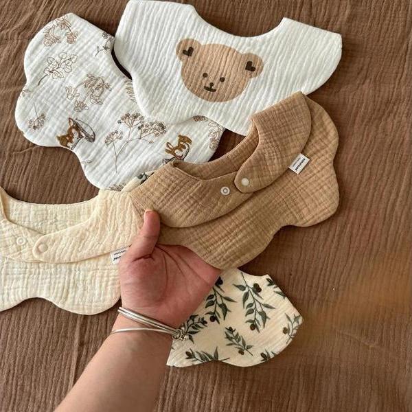 Baby saliva towel bib newborn child bib burp towel waterproof anti-vomiting towel handkerchief face wash small square towel