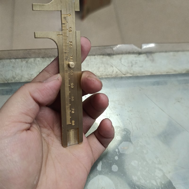 文玩铜卡尺珠宝高精度小型游标卡尺数显家用测量工具油标迷你 - 图0