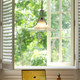 Blown glass dining room chandelier light island bauhaus style