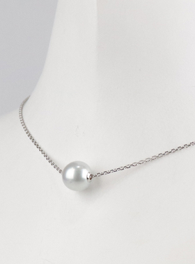 【自营】中古95新南洋珍珠项链42cm项链吊坠750白金