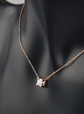 【自营】中古95新Cartier卡地亚C DE CARTIER 750玫瑰金项链吊坠