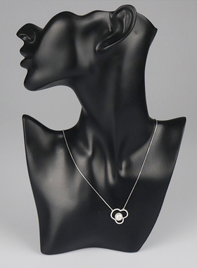 「9.5新」-海水珍珠钻石项链18K白金46cm