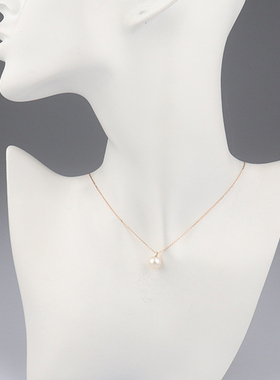 中古TASAKI塔思琦单颗海水珍珠项链750黄金45cmP-16381-18KYG