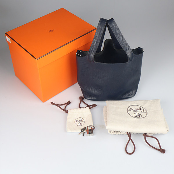 「8.5新」HERMES(爱马仕)PICOTIN LOCK午夜蓝CLEMENCE皮18手提包,淘宝优惠券,粉丝福利购,淘宝优惠卷