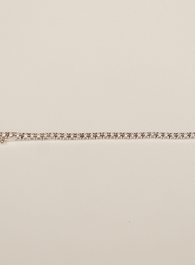 「9.5新」日本进口商品古典满钻手链750白金18cm