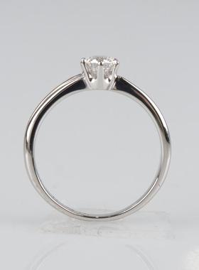 中古95新日本进口商品单颗钻石铂金900戒指49号