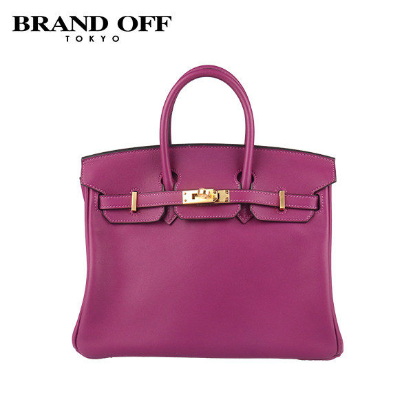 中古9新HERMES(爱马仕)BIRKIN海葵紫SWIFT皮25手提包H049362CC,淘宝优惠券,粉丝福利购,淘宝优惠卷
