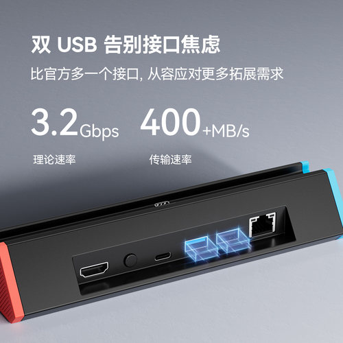 任天堂二代Switch2投屏底座NS2支架拓展坞4K120Hz周边配件VRR可变 - 图2