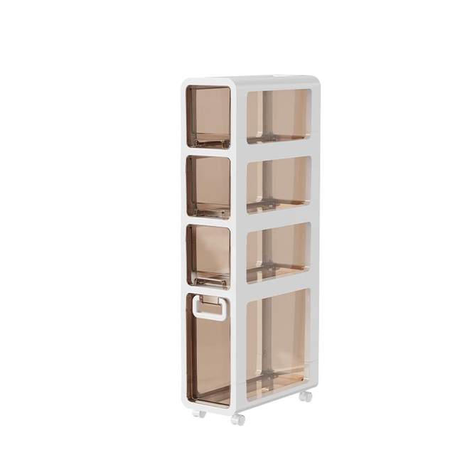 17cm20cm drawer-type storage cabinet bathroom slit cabinet bathroom ultra-narrow kitchen gap storage rack