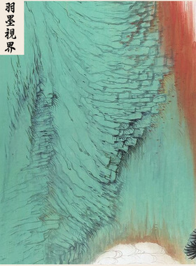 高清张大千归去来辞诗意图国画