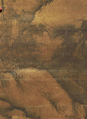 北宋郭熙关山春雪图名家国画真迹