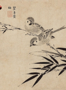 北宋赵佶写生珍禽图名家国画真迹