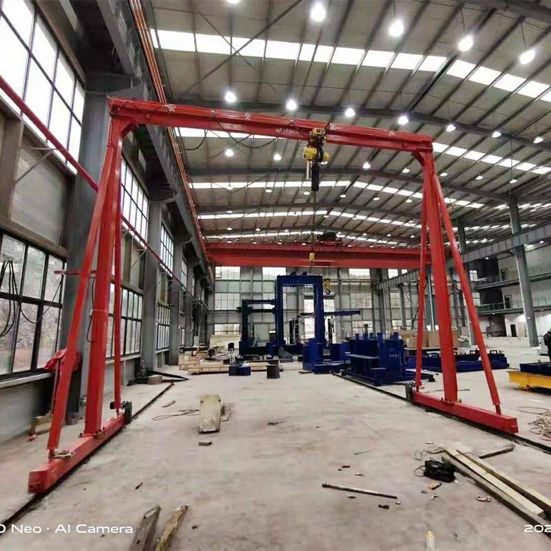 龙门架起重机吨小型门式龙门行吊5吨手推无轨移动龙门吊架 - 图0